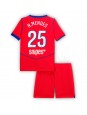 Billige Paris Saint-Germain Nuno Mendes #25 Tredjedraktsett Barn 2025-26 Kortermet (+ Korte bukser)